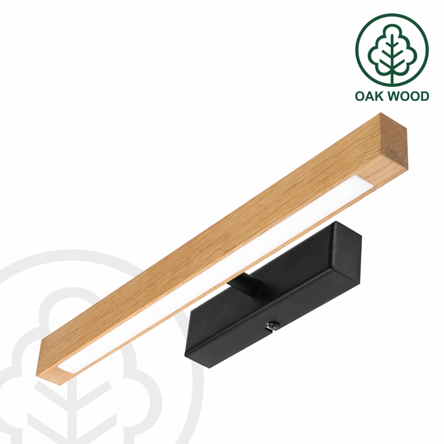 LED-Bilderleuchte VERDE LED/5,5W/230V 3000K 46 cm Eiche/Schwarz