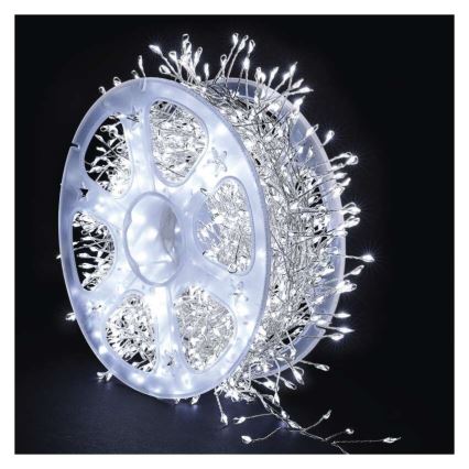 LED Catena luminosa da esterno 1920xLED/8 funzioni 19,2m IP44 bianco freddo