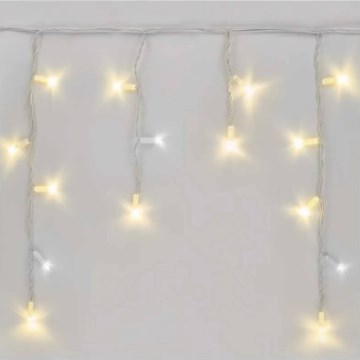 LED Catena luminosa da esterno 50xLED/3x0,4m IP44 bianco freddo/caldo