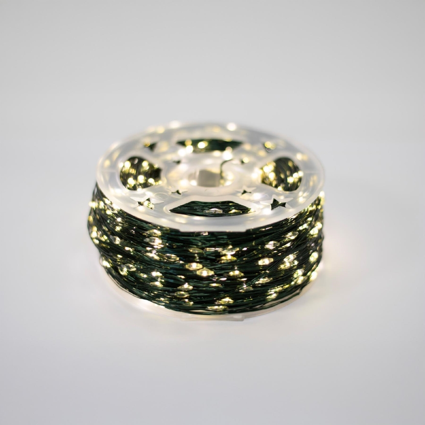 Catena luminosa natalizia LED da esterno 1500xLED/230V 8 funzioni 153 m IP44 bianco caldo + telecomando