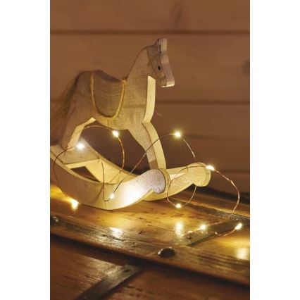 LED Catena natalizia 20xLED/2,4m bianco caldo