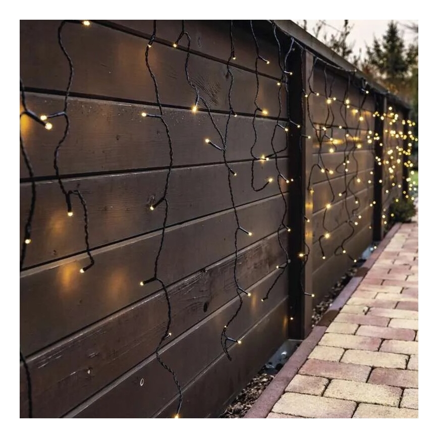 LED Catena per esterni 100xLED/2,5x0,9m IP44 bianco caldo