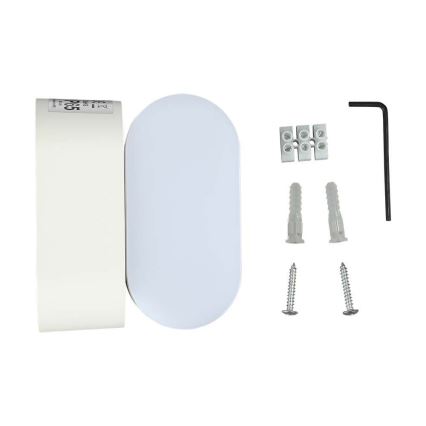 LED da esterno flessibile Applique LED/5W/230V 3000K IP65 bianco