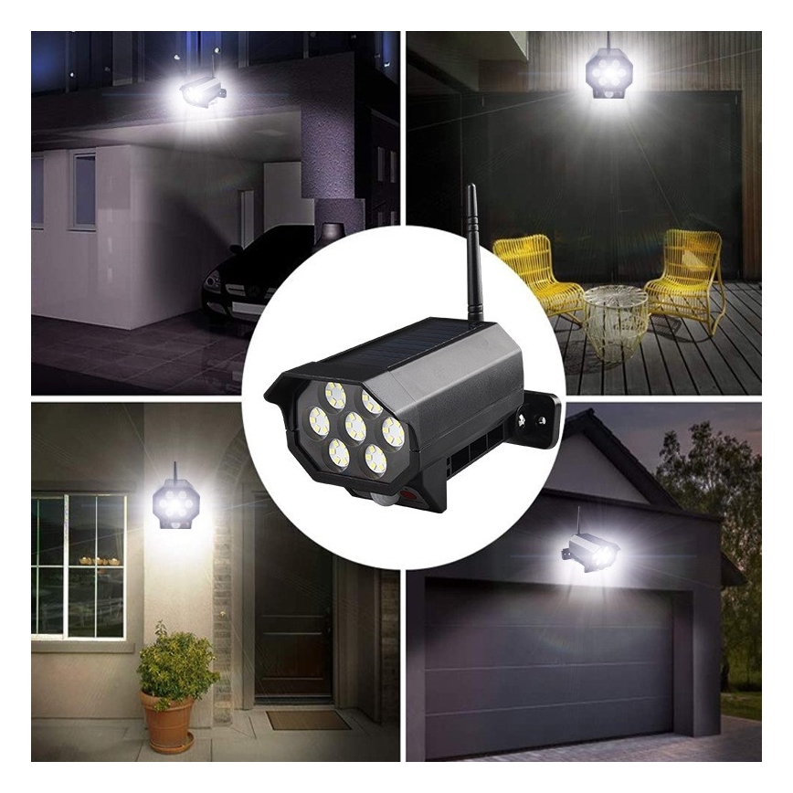 LED da esterno solare Applique con sensore LED/5W/5,5V IP65 + telecomando