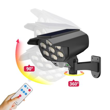 LED da esterno solare Applique con sensore LED/5W/5,5V IP65 + telecomando