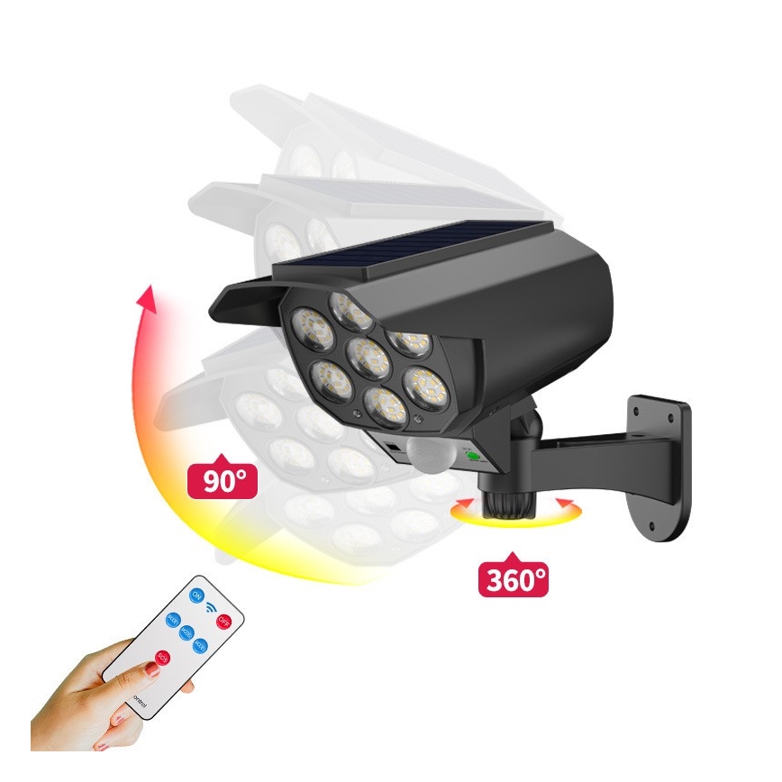 LED da esterno solare Applique con sensore LED/5W/5,5V IP65 + telecomando
