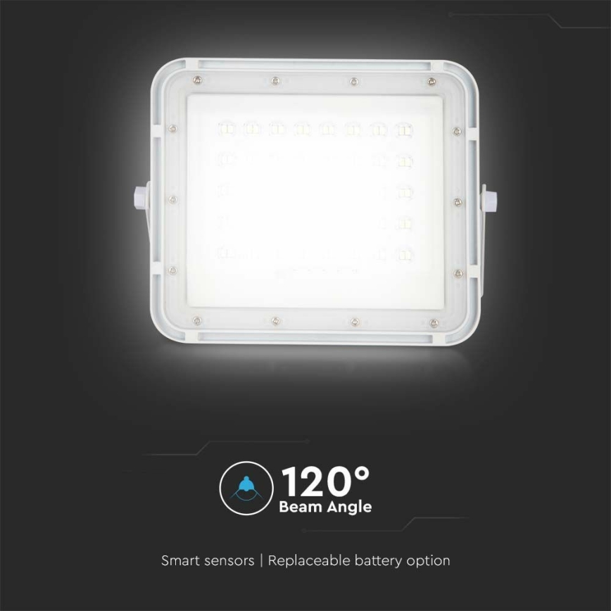 LED da esterno dimmerabile solare per riflettore LED/10W/3,2V IP65 4000K bianco + telecomando