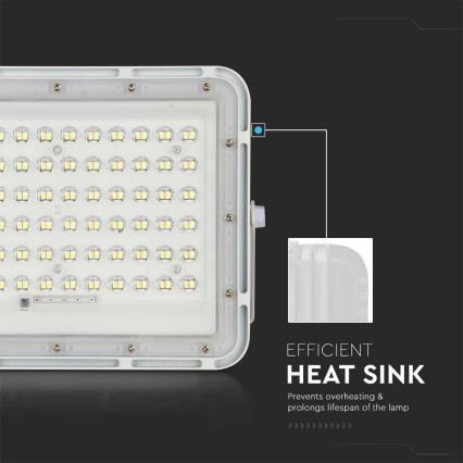 LED da esterno dimmerabile solare per riflettore LED/15W/3,2V IP65 6400K bianco + telecomando