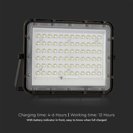 LED da esterno dimmerabile solare per riflettore LED/15W/3,2V IP65 6400K nero + telecomando