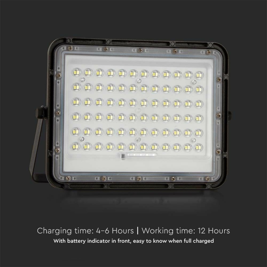 LED da esterno dimmerabile solare per riflettore LED/15W/3,2V IP65 6400K nero + telecomando