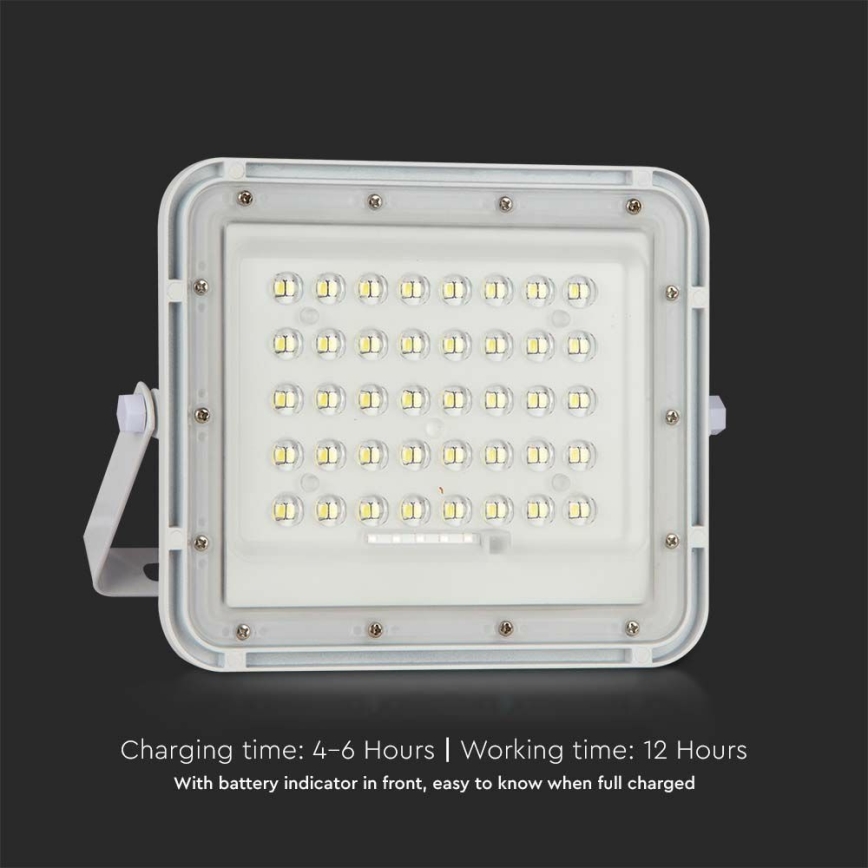 LED da esterno dimmerabile solare per riflettore LED/6W/3,2V IP65 6400K bianco + telecomando