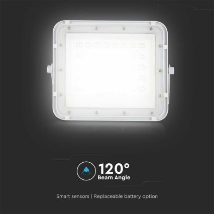 LED da esterno dimmerabile solare per riflettore LED/6W/3,2V IP65 6400K bianco + telecomando