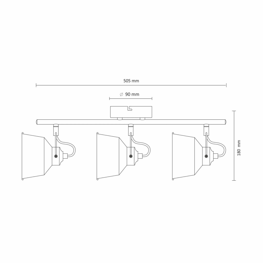 LED Deckenleuchte 3xE14/8W/230V
