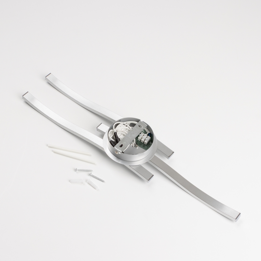LED-Deckenleuchte 3xLED/6W/230V 3000K silber