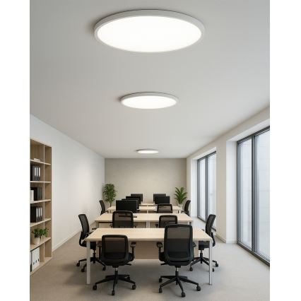 LED-Deckenleuchte 40 W, 230 V, 3000/4000/6500 K, Ø 50 cm, weiß