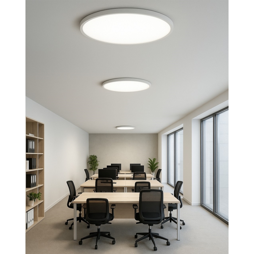 LED-Deckenleuchte 40 W, 230 V, 3000/4000/6500 K, Ø 50 cm, weiß