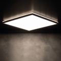 LED-Deckenleuchte AZPO LED/17,5W/230V 3000/4000/6000K 30x30 cm IP54 schwarz