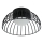 LED-Deckenleuchte BETSY LED/12W/230V Ø 25 cm schwarz