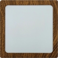 LED-Deckenleuchte BLOCK LED/12W/230V 4200K 16,3x16,3 cm braun