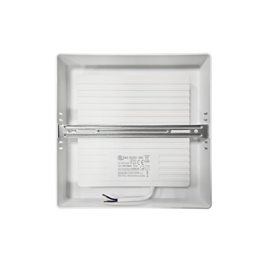 LED-Deckenleuchte BLOCK LED/18W/230V 4000K 21,4x21,4 cm weiß