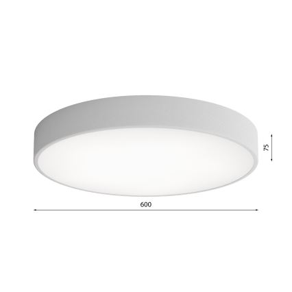 LED-Deckenleuchte CLEO LED/69W/230V 3000K d 60 cm grau