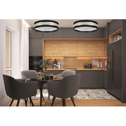 LED-Deckenleuchte CORAL GOLD LED/24W/230V schwarz/gold