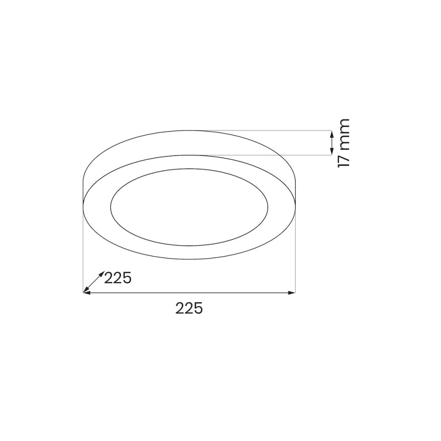 LED-Deckenleuchte EVORA LED/18W/230V 3000/4000/6000K Ø 22,5 cm weiß