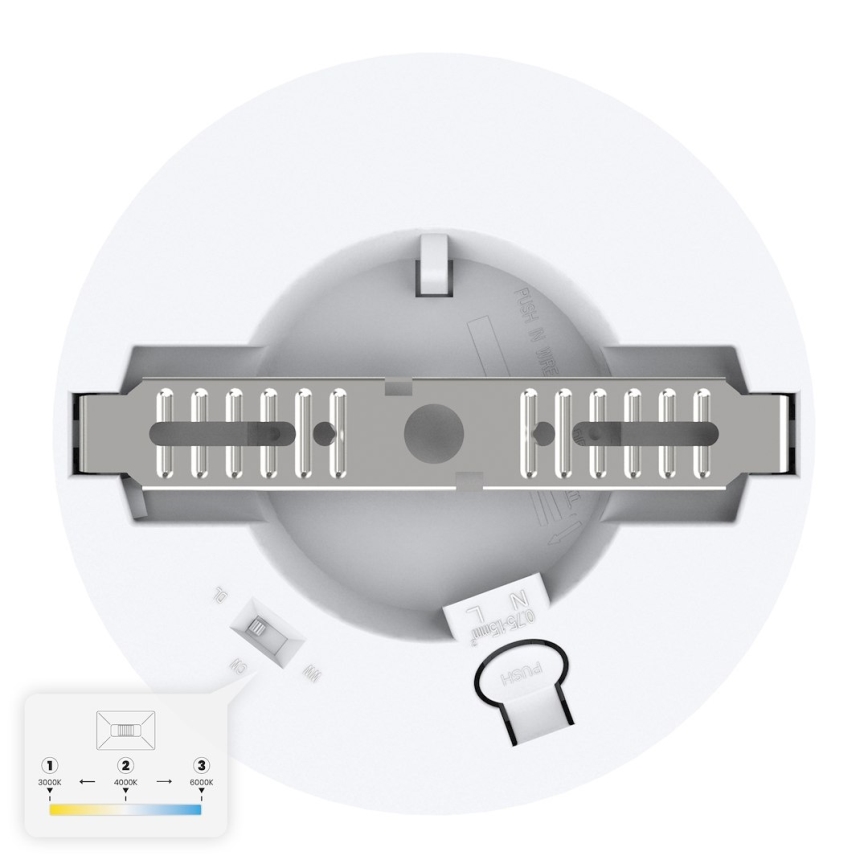 LED-Deckenleuchte EVORA LED/6W/230V 3000/4000/6000K Ø 14 cm weiß