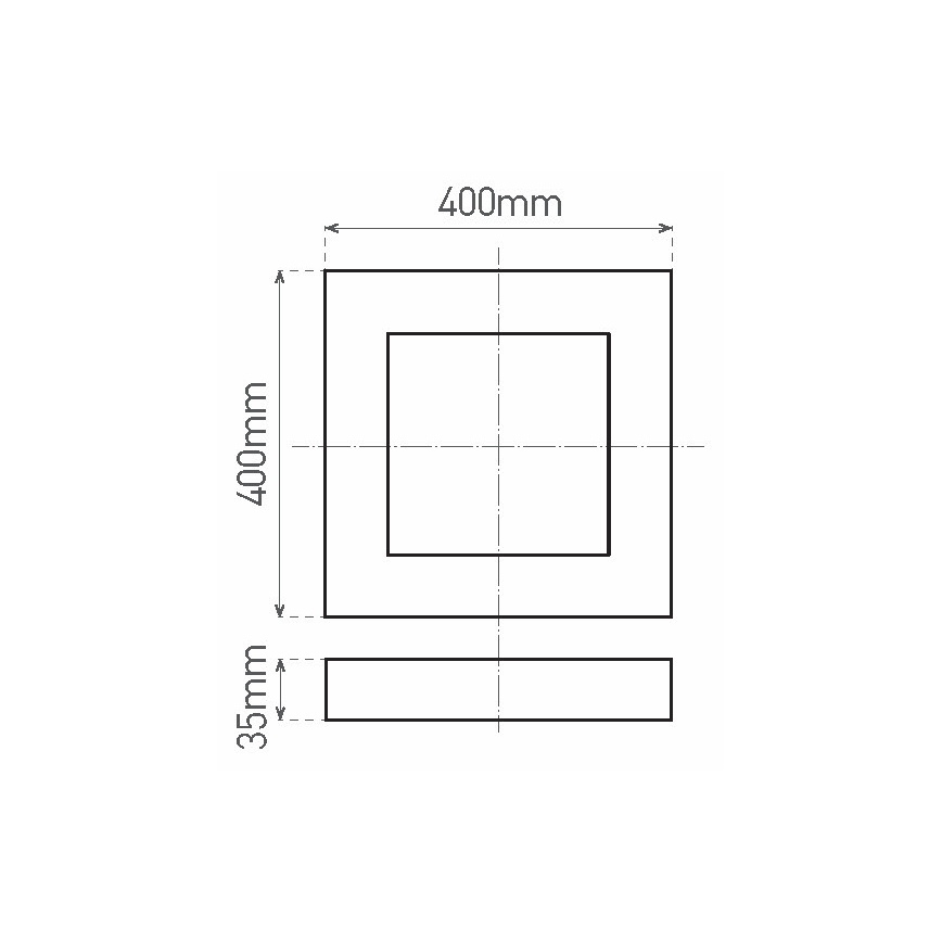 LED-Deckenleuchte FENIX LED/32W/230V 3800K 40 cm schneeweiß