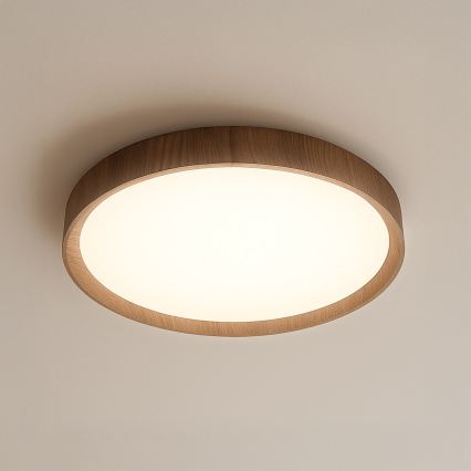 LED-Deckenleuchte FOREST LED/24W/230V Ø 39 cm braun