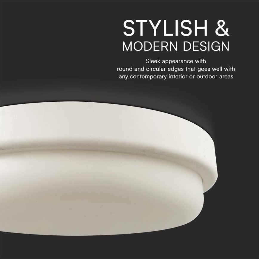 LED-Deckenleuchte für Badezimmer LED/24W/230V 4000K IP54 d 24 cm