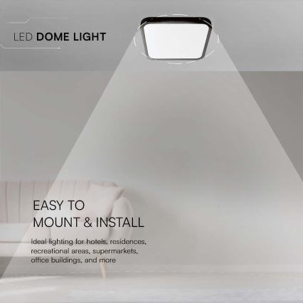 LED-Deckenleuchte für Badezimmer LED/48W/230V 4000K IP44 schwarz