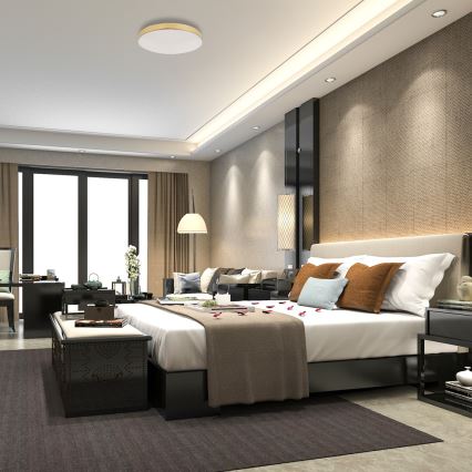 LED-Deckenleuchte für Badezimmer MAYA LED/15W/230V d 33 cm IP44 golden