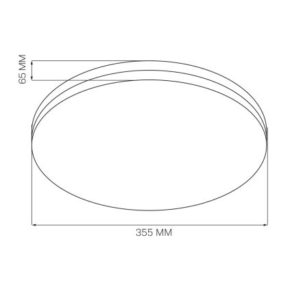 LED-Deckenleuchte für Badezimmer MOON LED/18W/230V glänzendes Chrom IP44