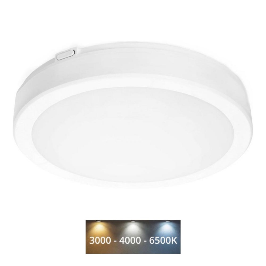 LED-Deckenleuchte für Badezimmer NAIROS LED/18W/230V 3000/4000/6500K IP65 d 30 cm weiß