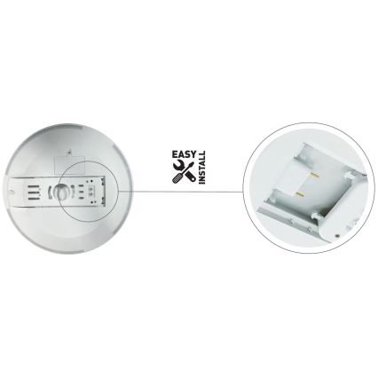 Dimmbare LED-Deckenleuchte für Badezimmer SLIDE LED/6/12/18/24W/230V 2900/4000/6200K IP44 weiß