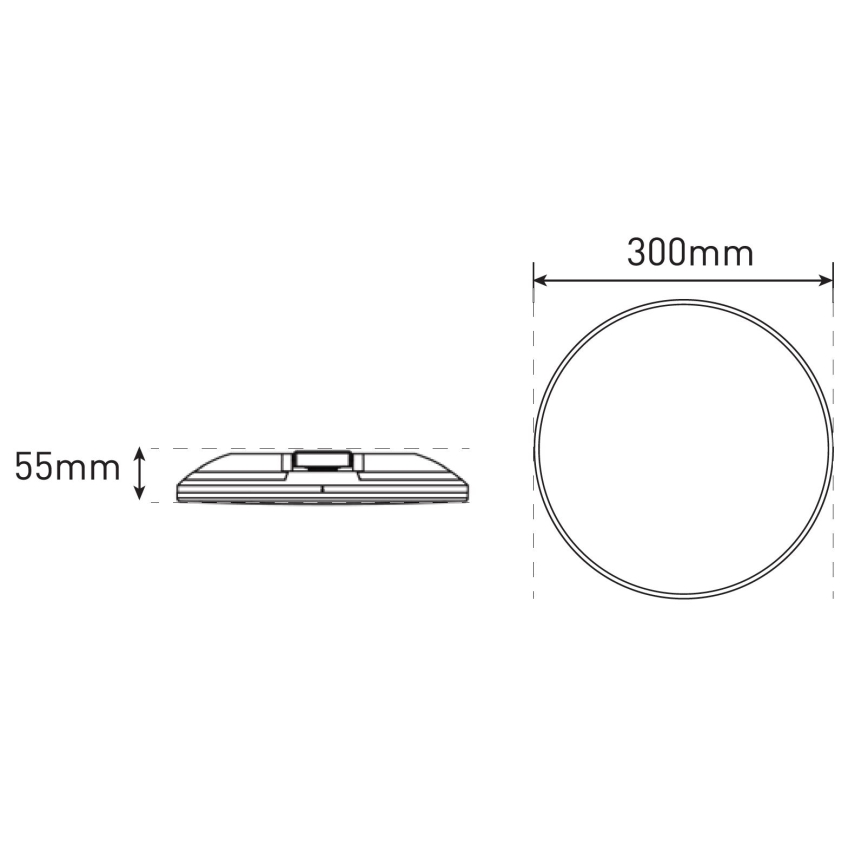 Dimmbare LED-Deckenleuchte für Badezimmer SLIDE LED/6/12/18/24W/230V 2900/4000/6200K IP44 weiß
