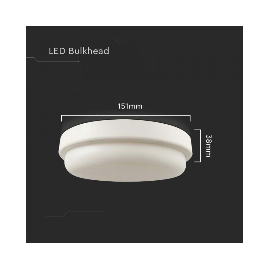 LED-Deckenleuchte für das Badezimmer LED/12W/230V 3000K IP54