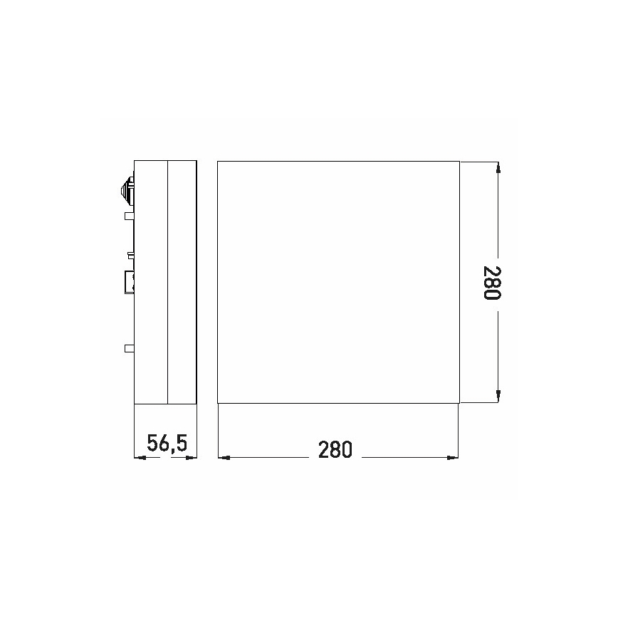 LED-Deckenleuchte für das Badezimmer LED/18W/230V 3000/4000/6000K 28x28 cm IP44