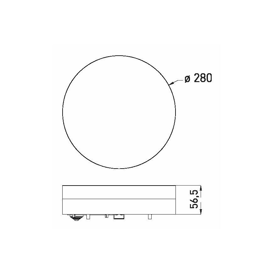 LED-Deckenleuchte für das Badezimmer LED/18W/230V 3000/4000/6000K d 28 cm IP44