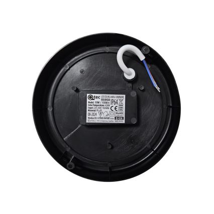 LED-Deckenleuchte für den Außenbereich LED/15W/230V 4200K d 15,5 cm IP64 schwarz