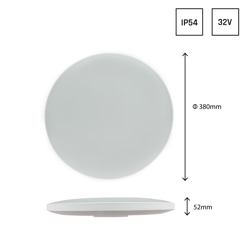 LED-Deckenleuchte für den Außenbereich NYMPHEA LED/32W/230V IP54 6000K