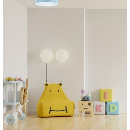 LED-Deckenleuchte GALAXY KIDS LED/24W/230V Punkte türkisfarben/weiß