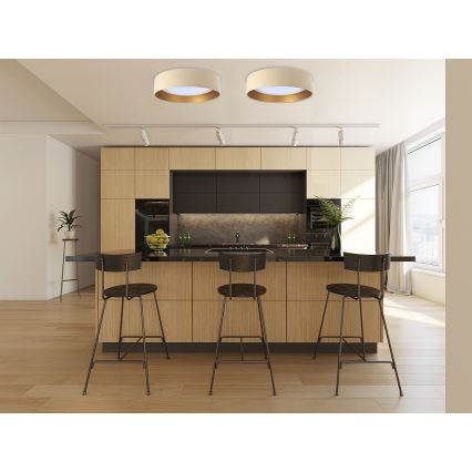 LED-Deckenleuchte GALAXY LED/24W/230V Ø 44 cm beige/gold