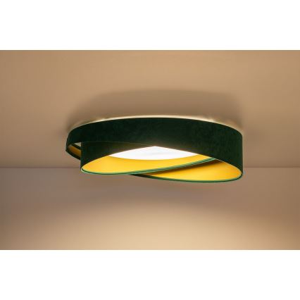 LED-Deckenleuchte GALAXY MODERN LED/24W/230V Ø 55 cm Grün/Gold