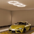 LED-Deckenleuchte HEXAGON LED/128W/85-265V 4000K 248x97 cm CRI 90 IP54 weiß