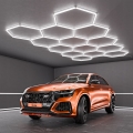LED Deckenleuchte HEXAGON LED/570W/85-265V 6500K 522x298 cm CRI 90 IP44 weiß