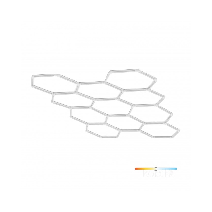 LED Deckenleuchte HEXLINE LED/513W/230V 4000K 300x516 cm weiß