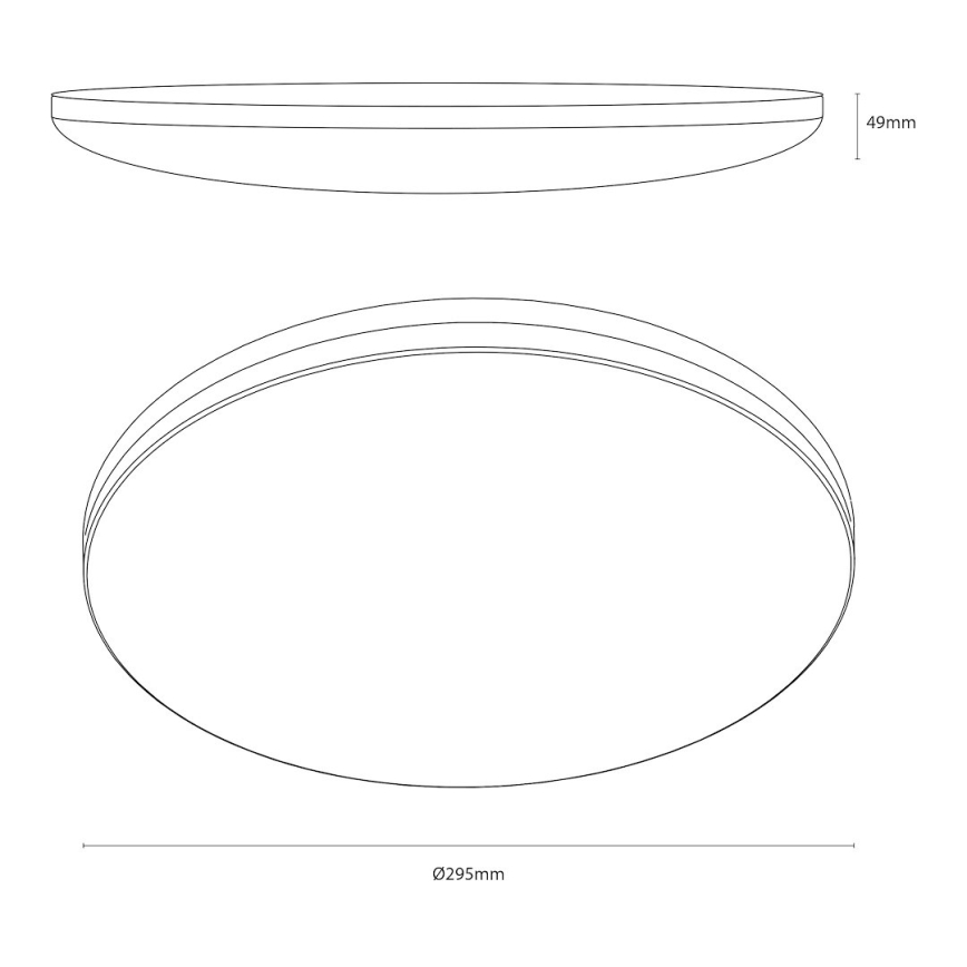 LED-Deckenleuchte HUGO LED/12/18/24W/230V 3000/4000/6500K Ø 30 cm IP54 weiß