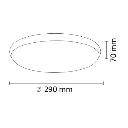 LED Deckenleuchte KERN LED/15W/230V nickel